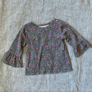 Oshkosh floral ruffle sleeve top, girl’s size 6x